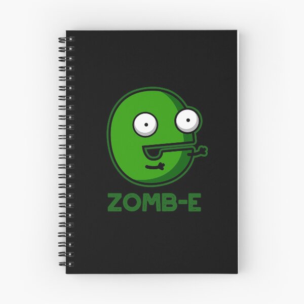 Item preview, Zom-E Halloween Funny Zombie Alphabet E Puns (Dark BG) designed and sold by punnybone.