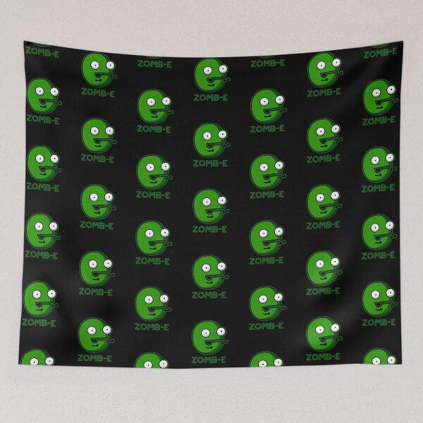 Item preview, Zom-E Halloween Funny Zombie Alphabet E Puns (Dark BG) designed and sold by punnybone.