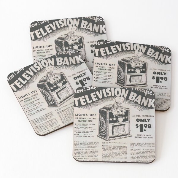 Item preview, Retro Pocket TV Newspaper Advert designed and sold by Organic Creeps.