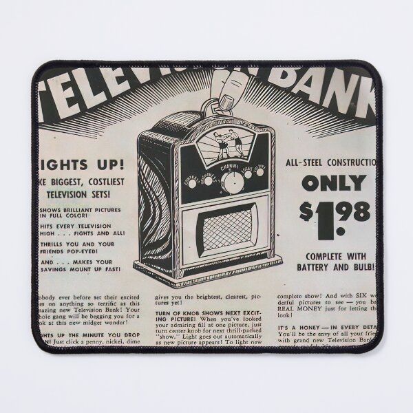 Item preview, Retro Pocket TV Newspaper Advert designed and sold by Organic Creeps.