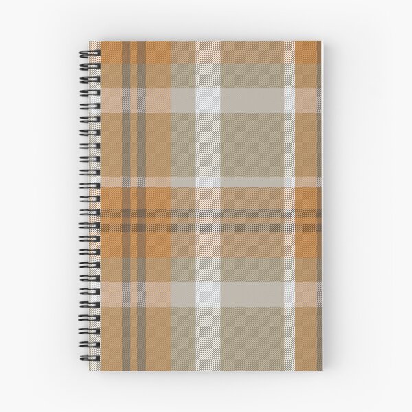 Item preview, Orange Brown Tan and white Harvest Plaid Repeat Pattern designed and sold by rhombusOnion.