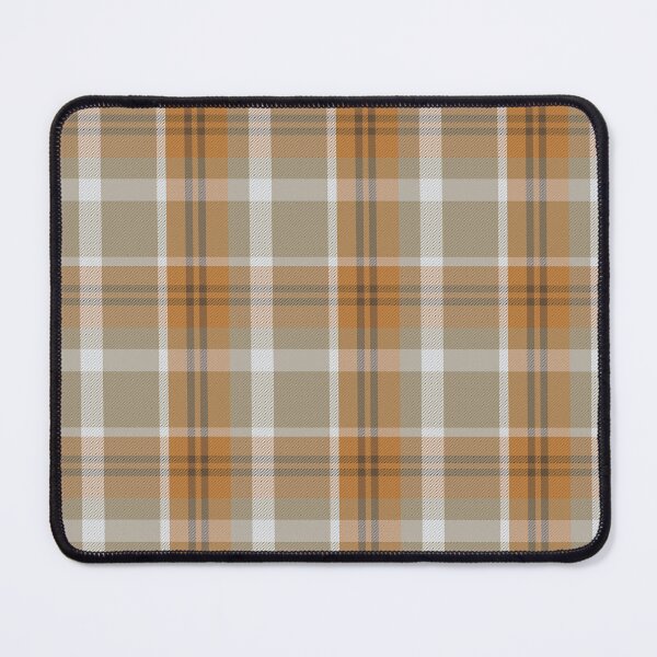 Item preview, Orange Brown Tan and white Harvest Plaid Repeat Pattern designed and sold by rhombusOnion.