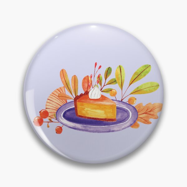 Item preview, Piece of pumpkin pie and fall foliage designed and sold by pinkyfish1010.