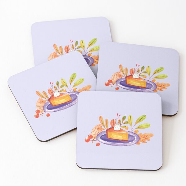 Item preview, Piece of pumpkin pie and fall foliage designed and sold by pinkyfish1010.