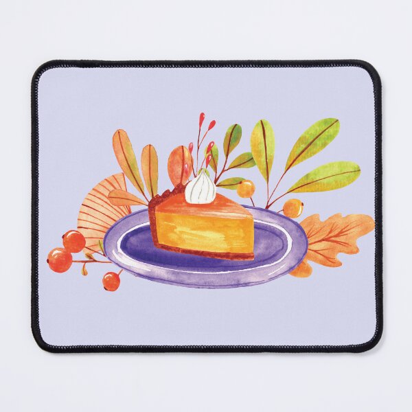 Item preview, Piece of pumpkin pie and fall foliage designed and sold by pinkyfish1010.