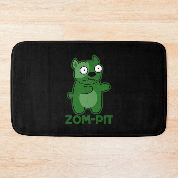 Item preview, Zom-pit Halloween Funny Zombie Pit Bull Puns (Dark BG) designed and sold by punnybone.