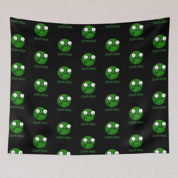 Item preview, Zom-pea Halloween Funny Zombie Pea Puns (Dark BG) designed and sold by punnybone.