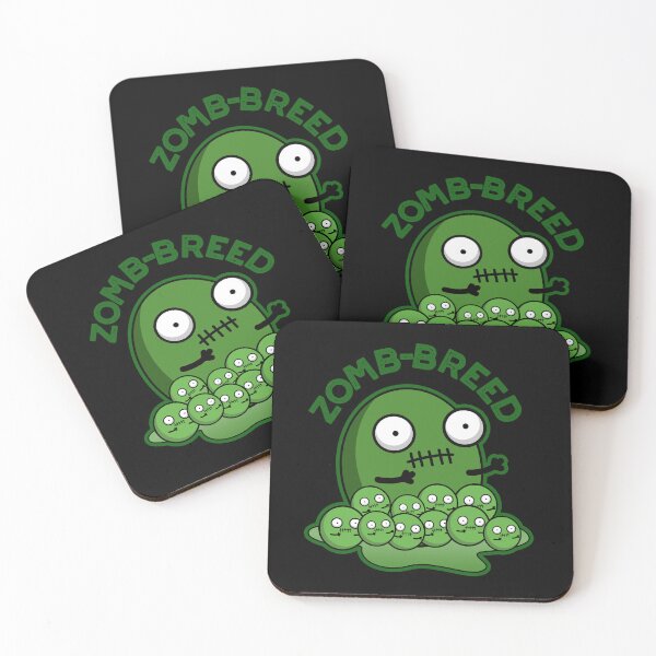 Item preview, Zom-breed Halloween Funny Zombie Breed Puns (Dark BG) designed and sold by punnybone.