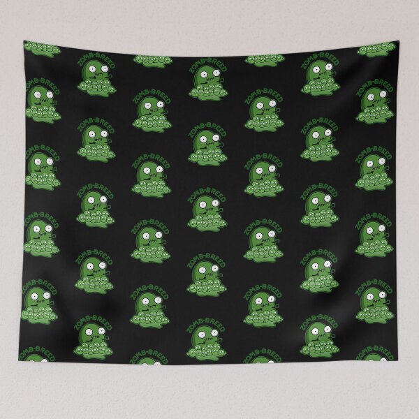 Item preview, Zom-breed Halloween Funny Zombie Breed Puns (Dark BG) designed and sold by punnybone.