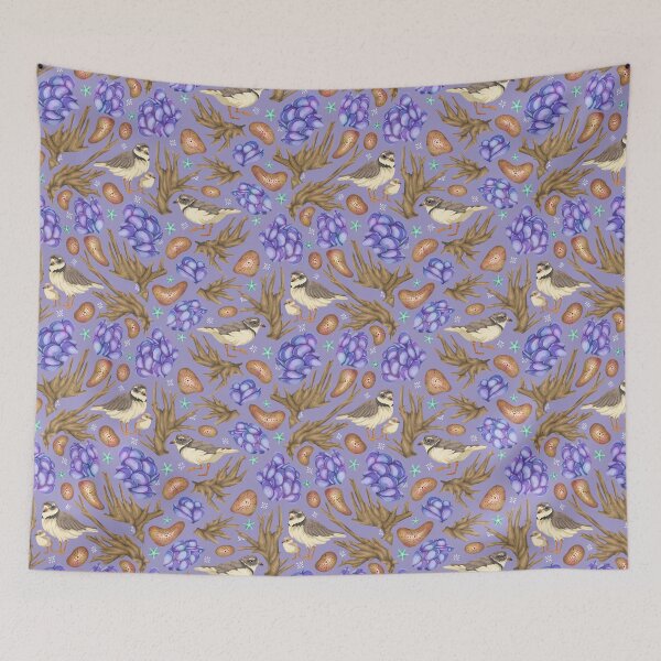 Item preview, Purple Shoreline Sandpipers designed and sold by smoothfoxill.