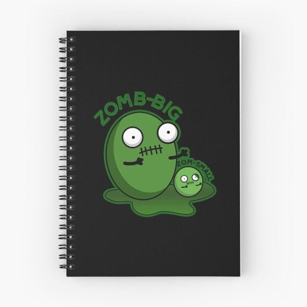 Item preview, Zom-big Zom-small Funny Halloween Zombie Pun (Dark BG) designed and sold by punnybone.
