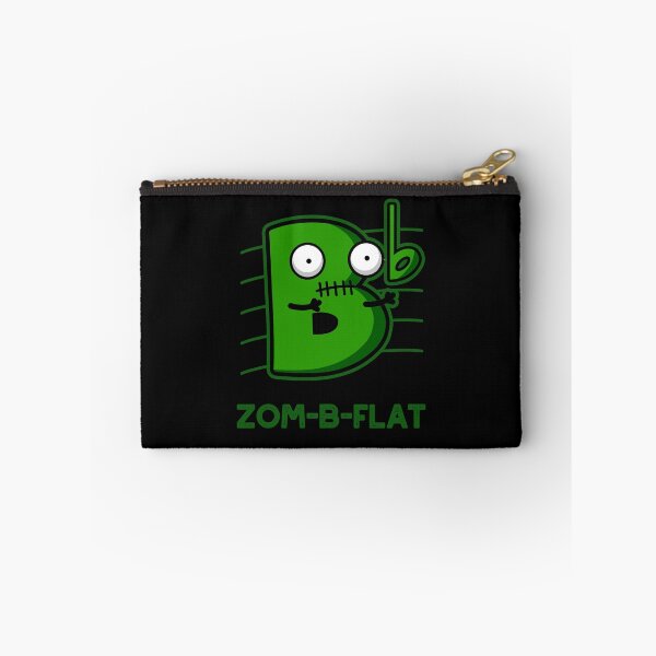 Item preview, Zom-B-Flat Halloween Funny Zombie Music Puns (Dark BG) designed and sold by punnybone.