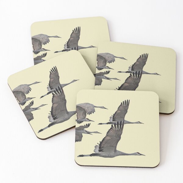 Item preview, Migrating Sandhill Cranes designed and sold by Whisperingpeaks.