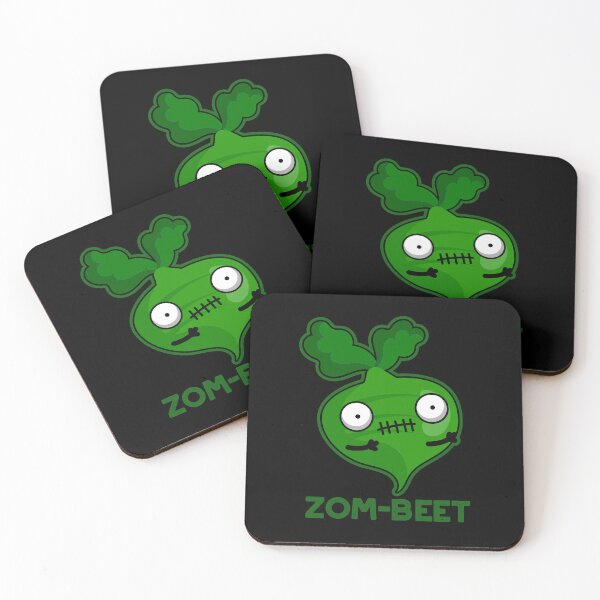 Item preview, Zom-beet Halloween Funny Zombie Beet Puns (Dark BG) designed and sold by punnybone.