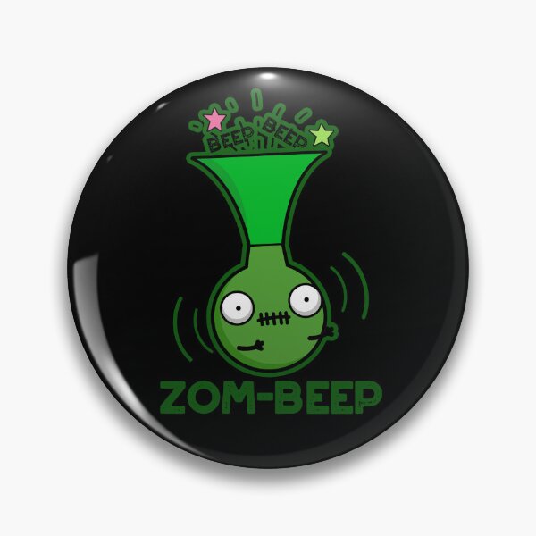 Item preview, Zom-beep Halloween Funny Zombie Honker Puns (Dark BG) designed and sold by punnybone.