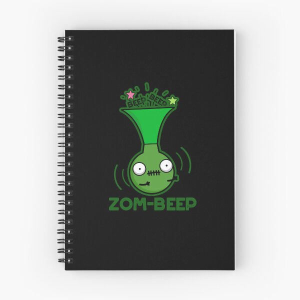 Item preview, Zom-beep Halloween Funny Zombie Honker Puns (Dark BG) designed and sold by punnybone.