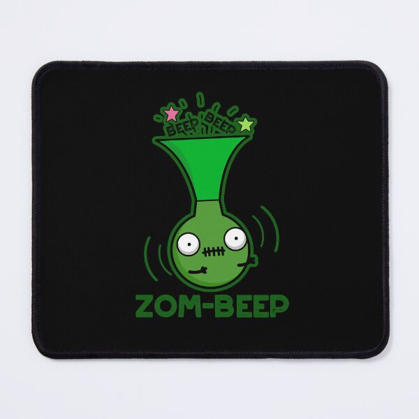 Item preview, Zom-beep Halloween Funny Zombie Honker Puns (Dark BG) designed and sold by punnybone.