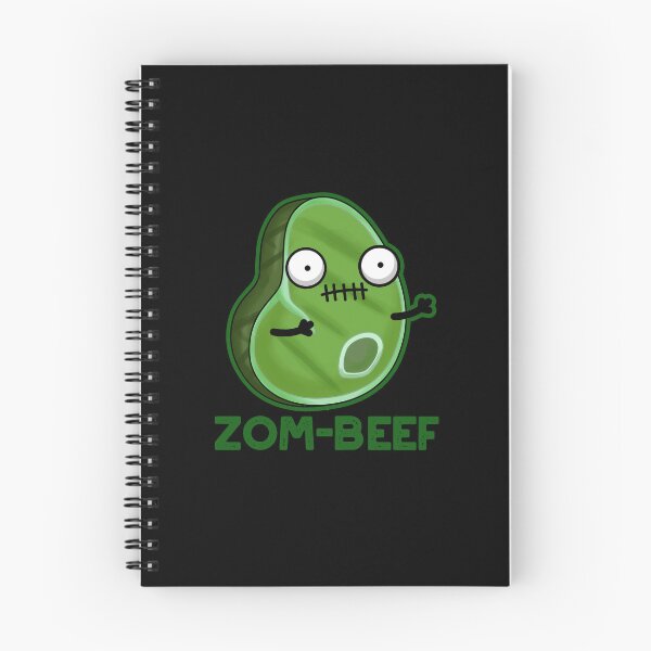 Item preview, Zom-beef Halloween Funny Zombie Meat Puns (Dark BG) designed and sold by punnybone.