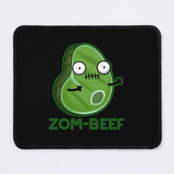 Item preview, Zom-beef Halloween Funny Zombie Meat Puns (Dark BG) designed and sold by punnybone.