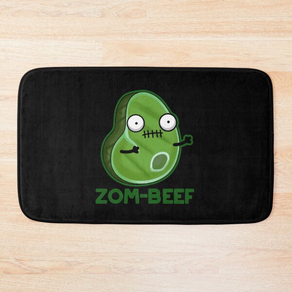 Item preview, Zom-beef Halloween Funny Zombie Meat Puns (Dark BG) designed and sold by punnybone.
