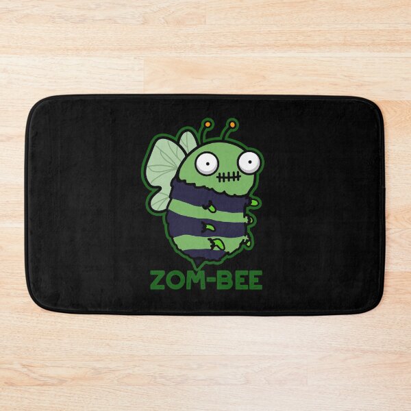 Item preview, Zom-bee Halloween Funny Zombie Bee Puns (Dark BG) designed and sold by punnybone.