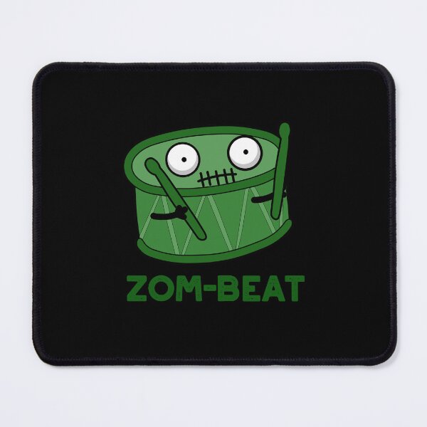 Item preview, Zom-beat Halloween Funny Zombie Drum Puns (Dark BG) designed and sold by punnybone.