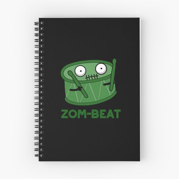 Item preview, Zom-beat Halloween Funny Zombie Drum Puns (Dark BG) designed and sold by punnybone.