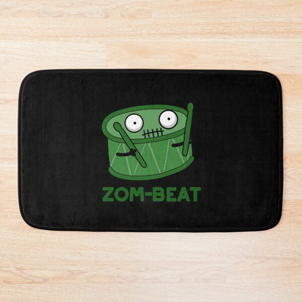 Item preview, Zom-beat Halloween Funny Zombie Drum Puns (Dark BG) designed and sold by punnybone.