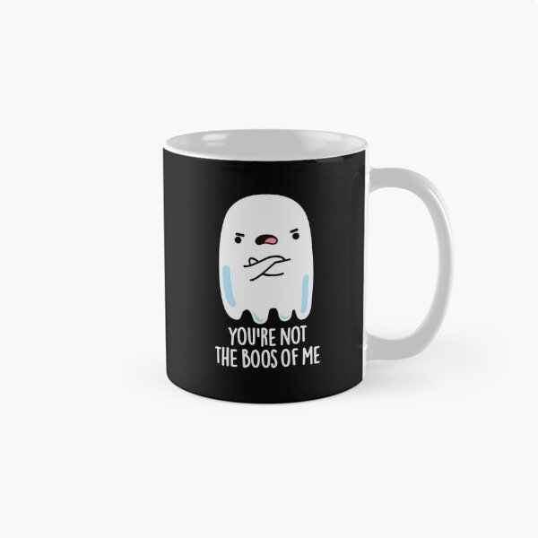 Item preview, You're Not The Boos Of Me Halloween Funny Ghost Puns (Dark BG) designed and sold by punnybone.
