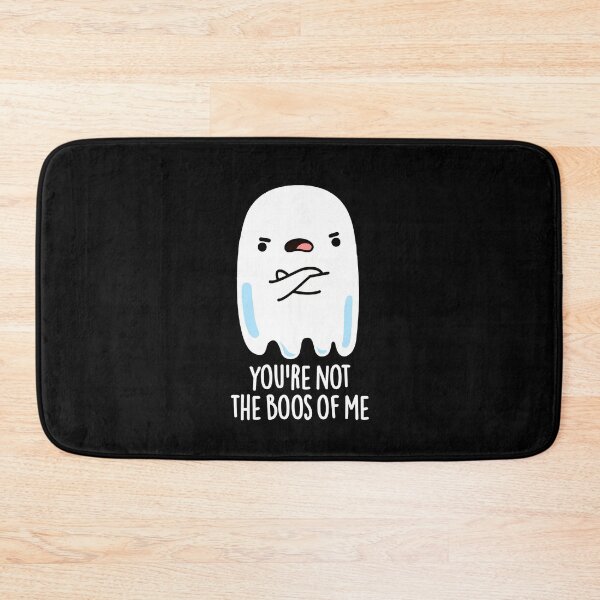 Item preview, You're Not The Boos Of Me Halloween Funny Ghost Puns (Dark BG) designed and sold by punnybone.
