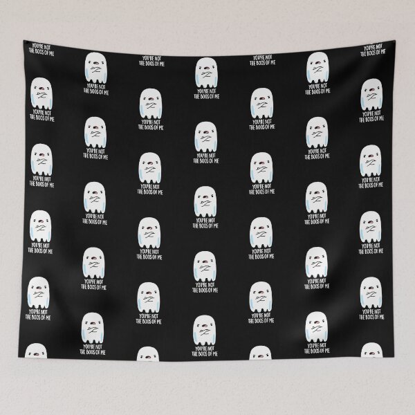 Item preview, You're Not The Boos Of Me Halloween Funny Ghost Puns (Dark BG) designed and sold by punnybone.
