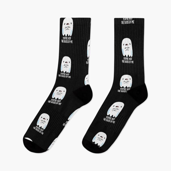 Item preview, You're Not The Boos Of Me Halloween Funny Ghost Puns (Dark BG) designed and sold by punnybone.