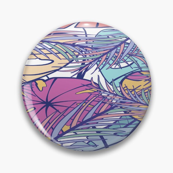 Item preview, Banana and Palm Leaf Pattern designed and sold by calibrit.