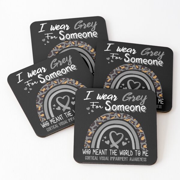 Item preview, Cortical Visual Impairment Awareness I Wear Grey for Someone Who Meant The World To Me designed and sold by GennieShop.