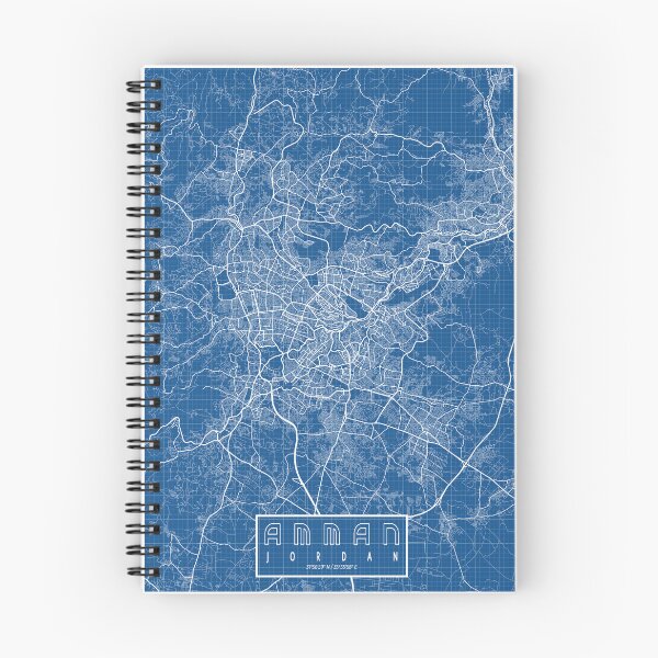 Item preview, Amman City Map of Jordan - Blueprint designed and sold by deMAP.