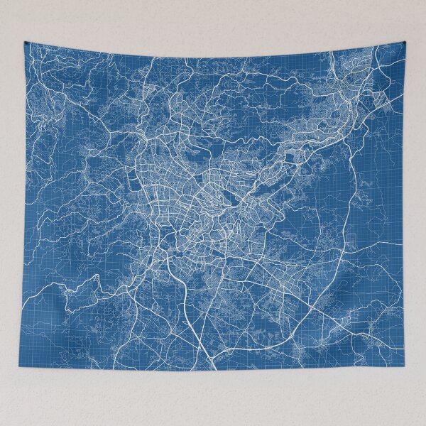 Item preview, Amman City Map of Jordan - Blueprint designed and sold by deMAP.