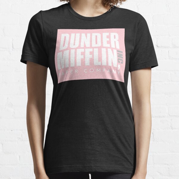 Pink Dunder Mifflin Logo Sticker for Sale by emeliaa1