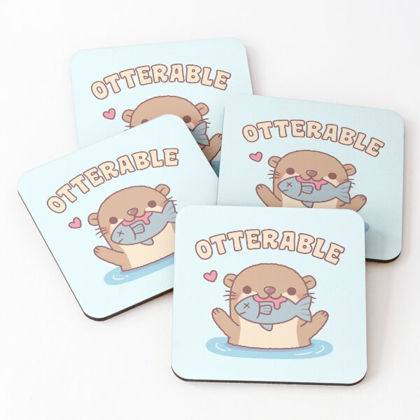 Item preview, Cute Otter With Fish Otterable Funny designed and sold by rustydoodle.