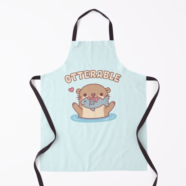Item preview, Cute Otter With Fish Otterable Funny designed and sold by rustydoodle.