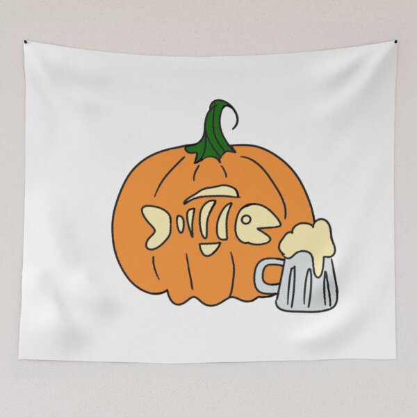 Item preview, fish jack-o-lantern color designed and sold by Siv3.