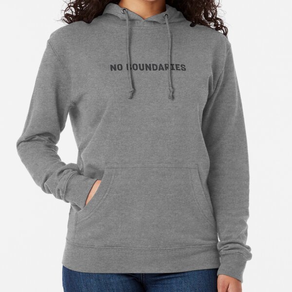 No Boundaries Graphic Crop Hoodie Gray Size Large Positive Vibes Hoodie