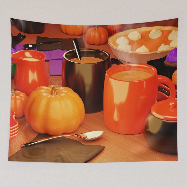 Item preview, October Desserts in 3D designed and sold by SilentNoiseArt.