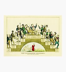 HD The Progress of the drunk (1846) Nathaniel Currier Photographic Print