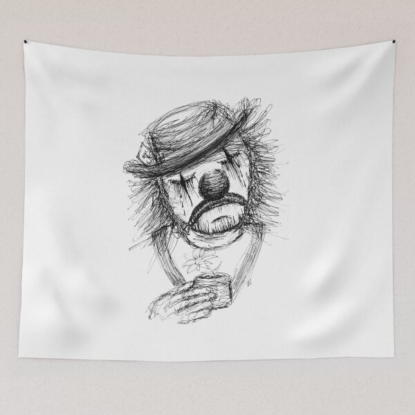Item preview, Sad Clown Mo designed and sold by Karen Cessford.