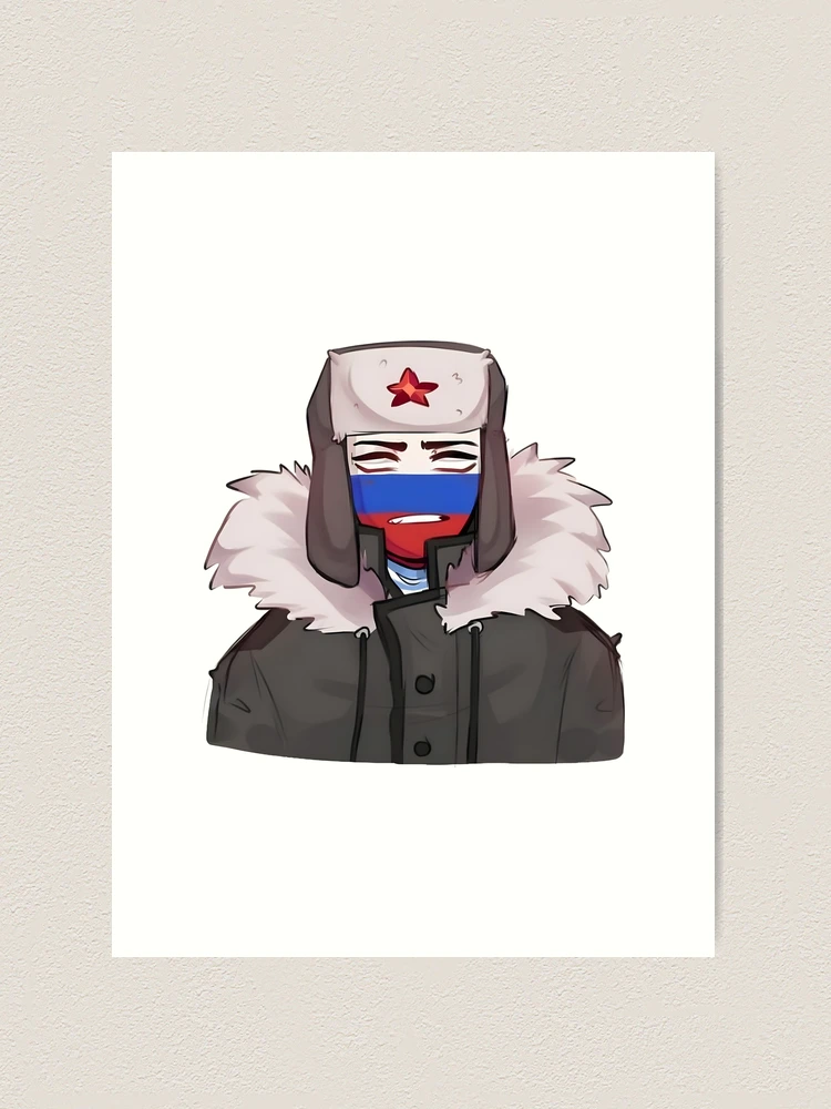 Russia Countryhumans: Lind Countryhumans notebook , hand artwork glossy  cover painted by Blaykinn , large Lind 120 pages 6x9 inch