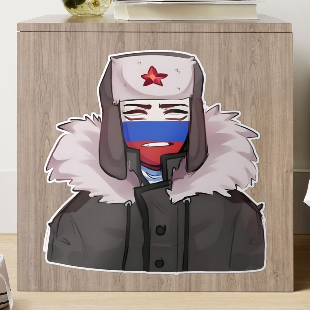  Countryhumans Gallery Russia Sticker Bumper Sticker Vinyl Decal  5 : Automotive