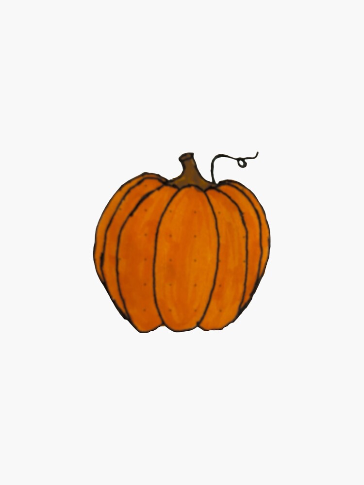 "Pumkin drawing #2" Sticker for Sale by winchester7 | Redbubble
