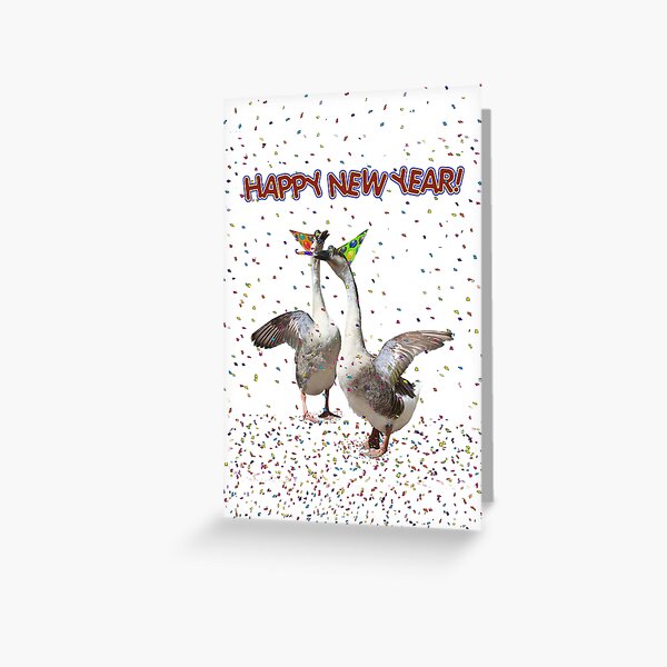 HAPPY NEW YEAR! from the Celebrating Geese Greeting Card