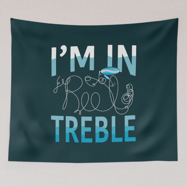 Item preview, Funny Fishing Pun Joke I'm In Reel Treble designed and sold by tryinart.