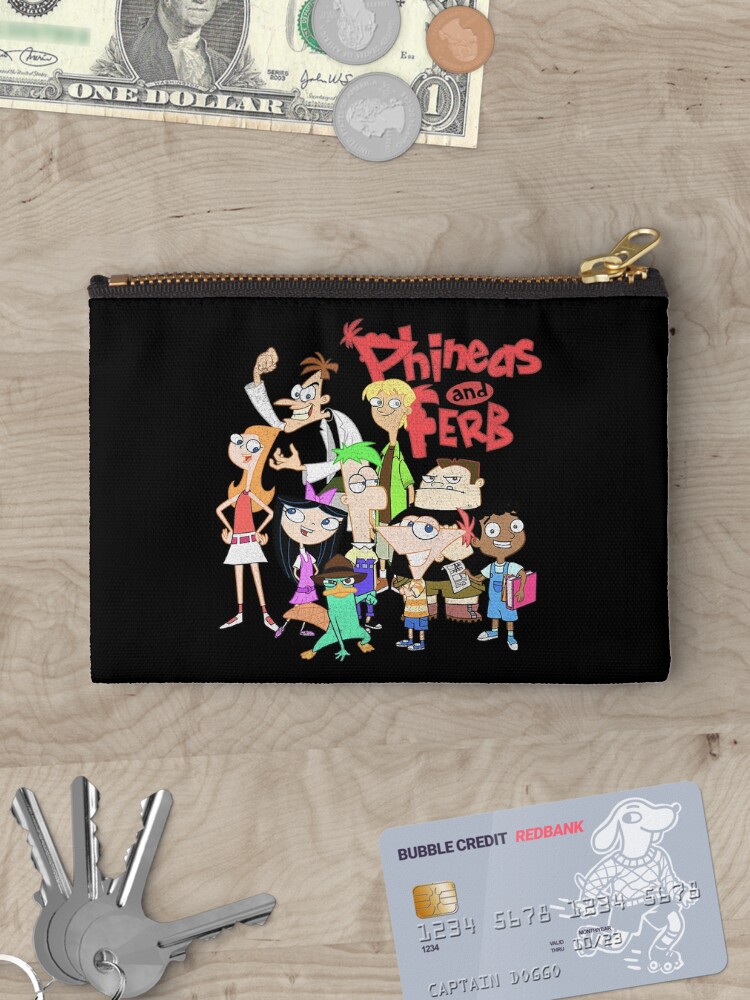 Phineas And Ferb The Group Logo Zipper Pouch